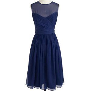 NWT-0P-J.Crew Wedding Bridesmaid Clara dress in silk chiffon